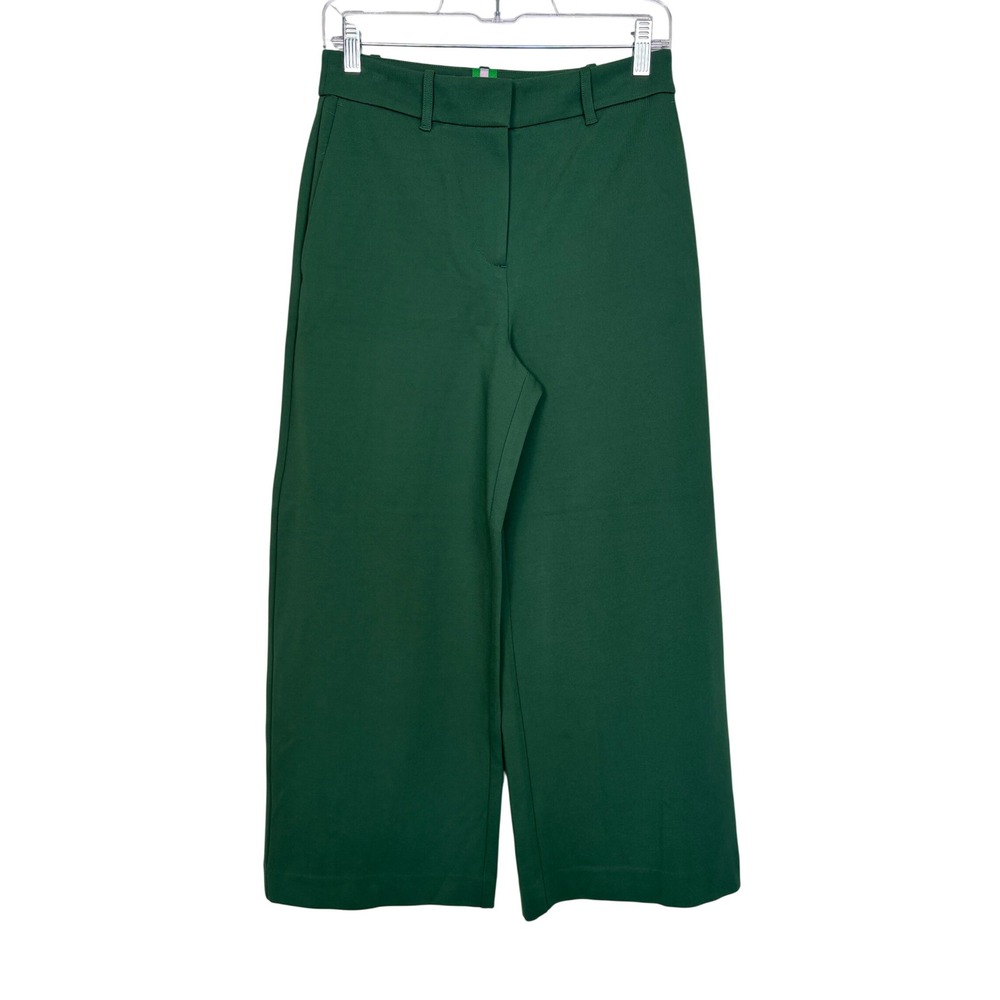 NWOT Boden Belgravia Ponte Crop Trousers 6P Hunter Green Preppy Office Travel - Picture 2 of 15